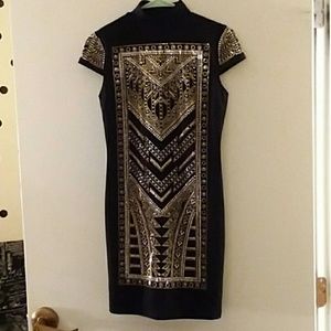 Embroidered mini dress